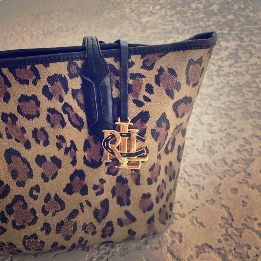 Ralph Lauren Leopard Print Tote